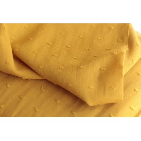 tissu plumetis - moutarde