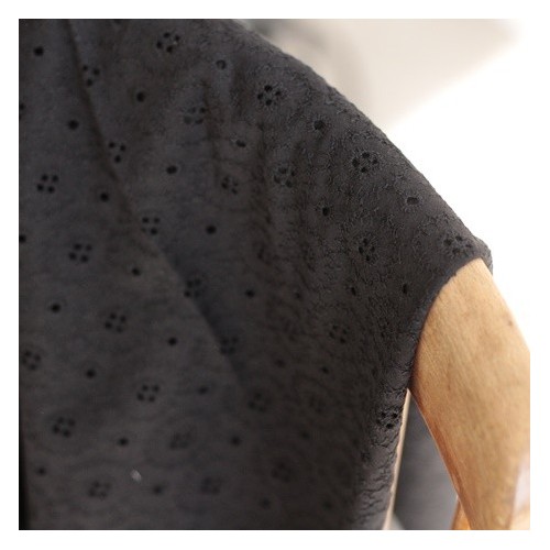 Broderie anglaise - Adelaïse noir Broderie anglaise - Adelaïse noir