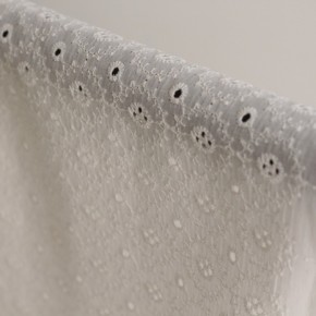Broderie anglaise - Adelaïse blanc