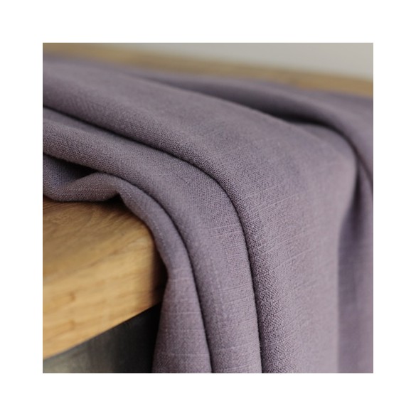 Lin et Viscose - Lilas