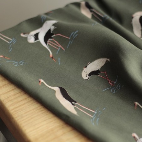 Tissu Jolis Tissus Originaux Au Metre Mercerie Un Chat Sur Un Fil