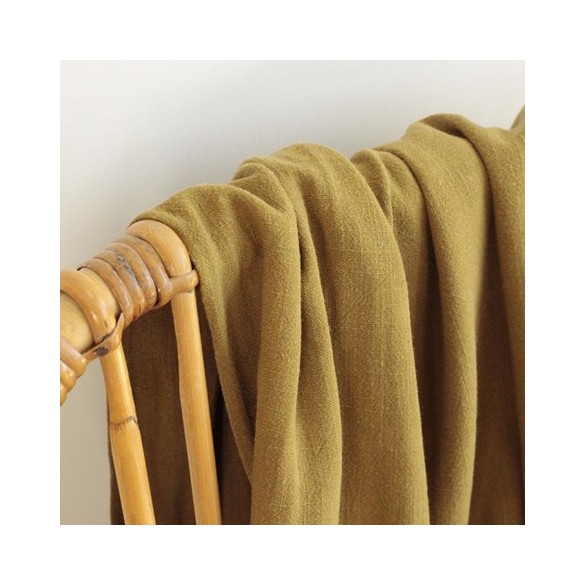 Lin et Viscose - olive