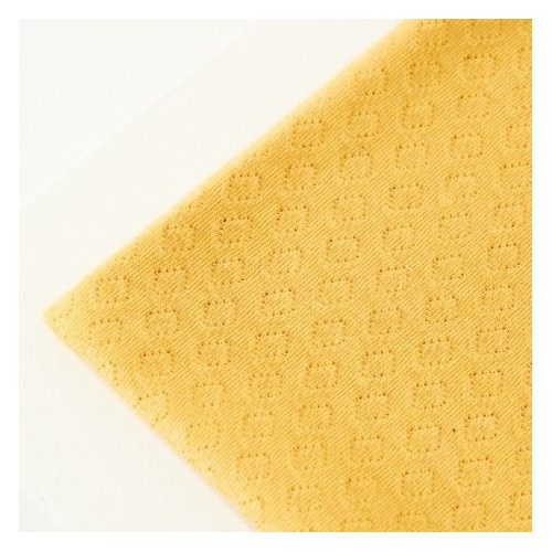 Organic gem pointelle - Blonde yellow Organic gem pointelle - Blonde yellow