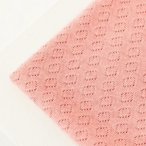 Organic gem pointelle - sweet peach