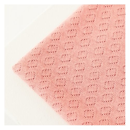 Organic gem pointelle - sweet peach Organic gem pointelle - sweet peach