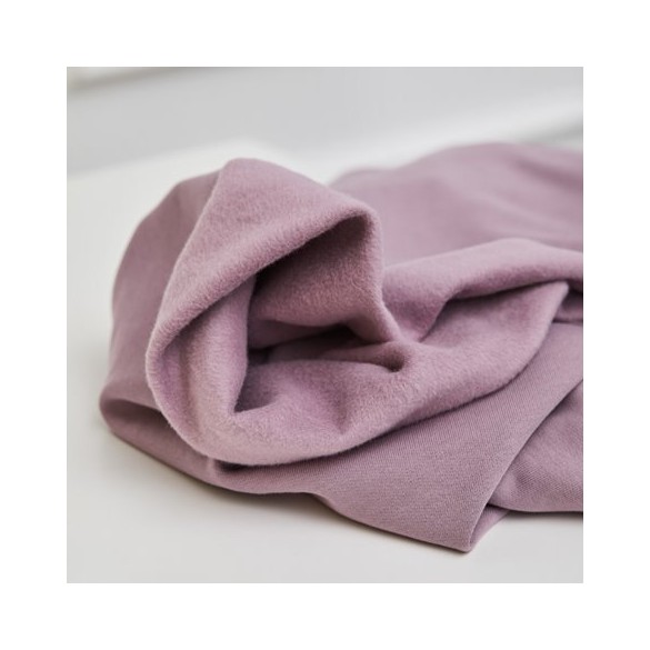 ORGANIC BASIC BRUSHED SWEAT - lilac