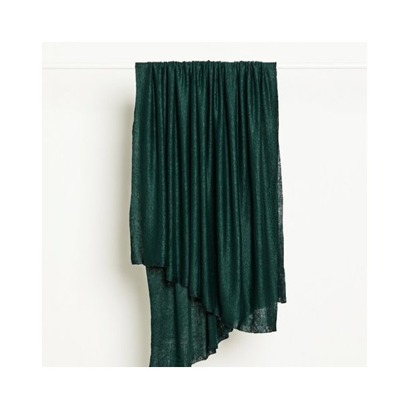 FINE LINEN KNIT - Bottle green