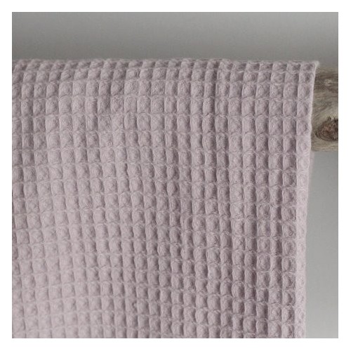 Tissu éponge nid d'abeille - vieux rose Tissu éponge nid d'abeille - vieux rose