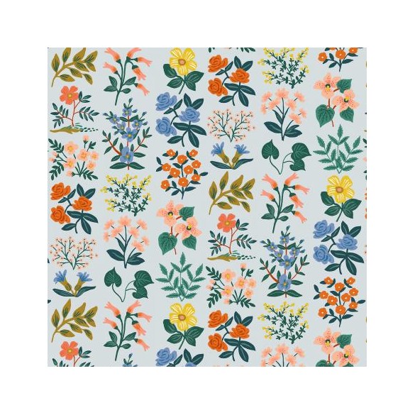 Viscose wildflower field sky lawn - Rifle paper Co