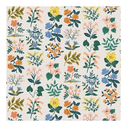 Viscose Wildflower field cream lawn - Rifle paper Co Viscose Wildflower field cream lawn - Rifle paper Co