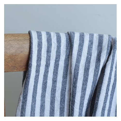 Coton rayures - noir Coton rayures - noir
