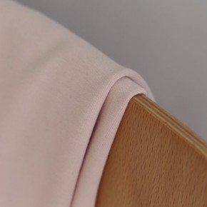 Tissu sweat fin bio - rose tendre