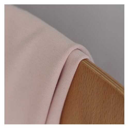 Tissu sweat fin bio - rose tendre Tissu sweat fin bio - rose tendre