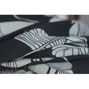 bananiers anthracite - lin et viscose