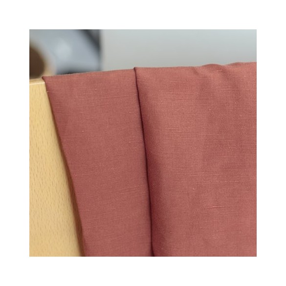 Tencel et lin - terracotta