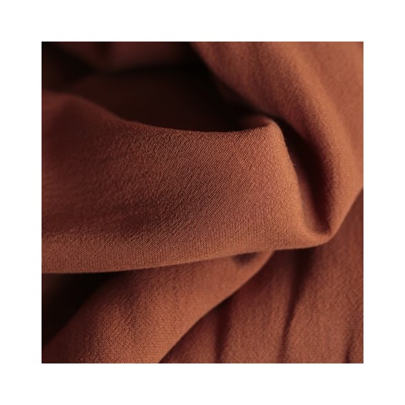 Crêpe de viscose - caramel