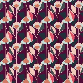 Florence Plum Fabric - Cotton and Steel