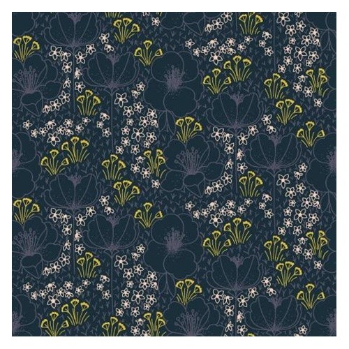 Megna Navy Fabric - Cotton and steel Megna Navy Fabric - Cotton and steel