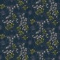 Megna Navy Fabric - Cotton and steel