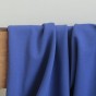 Tissu sweat fin bleu - Un chat sur un fil
