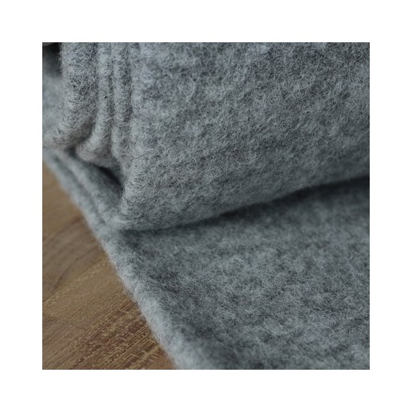 Lainage bouillie bicolore gris clair