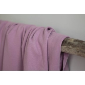 tissu molleton bio - lilas