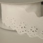 Galon broderie anglaise fleurs 50 mm - écru