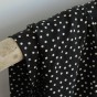 Tissu twill de viscose - small dots black