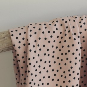 Tissu twill de viscose - small dots nude