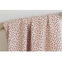 viscose rose à pois noirs