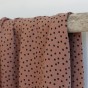 Tissu twill de viscose - small dots tobacco
