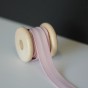 Biais 20 mm coton bio - Rose tendre