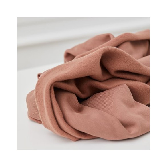 ORGANIC BASIC BRUSHED SWEAT - Old pink