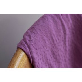tissu viscose fine plumetis - mauve