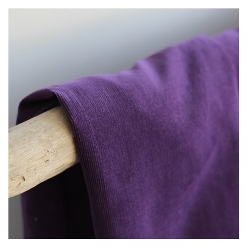 Velours milleraies violet Velours milleraies violet