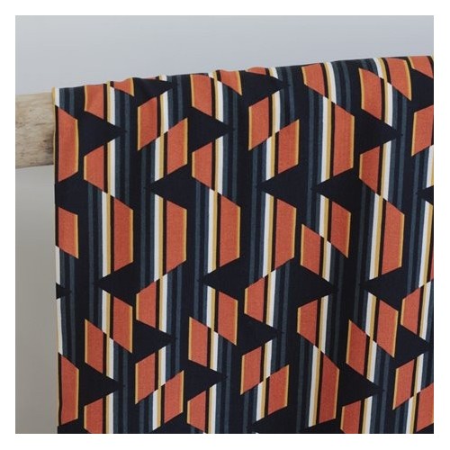 Tissu viscose Lana - orange