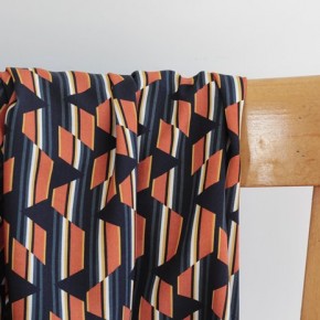 viscose fine et fluide graphique - orange