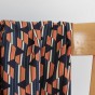 viscose fine et fluide graphique - orange