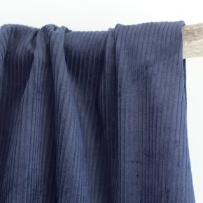 Velours grosses côtes marine