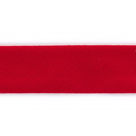 biais coton jersey - rouge