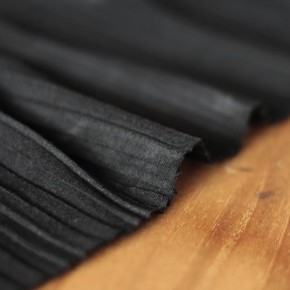 Jersey plissé - noir