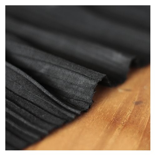 Jersey plissé - noir