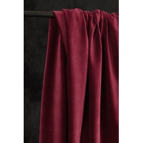 tissu jersey velours - bordeaux