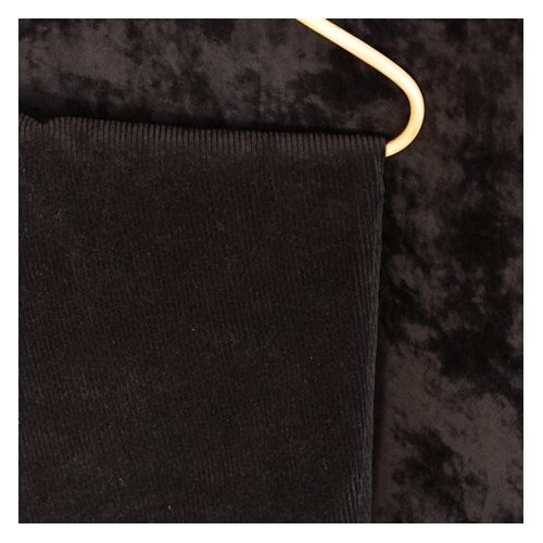 Tissu velours côtelé stretch - noir