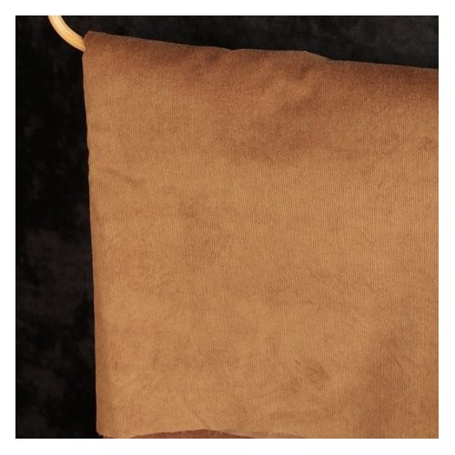 Tissu velours milleraies - tabac Tissu velours milleraies - tabac