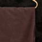 Tissu velours milleraies - brun foncé