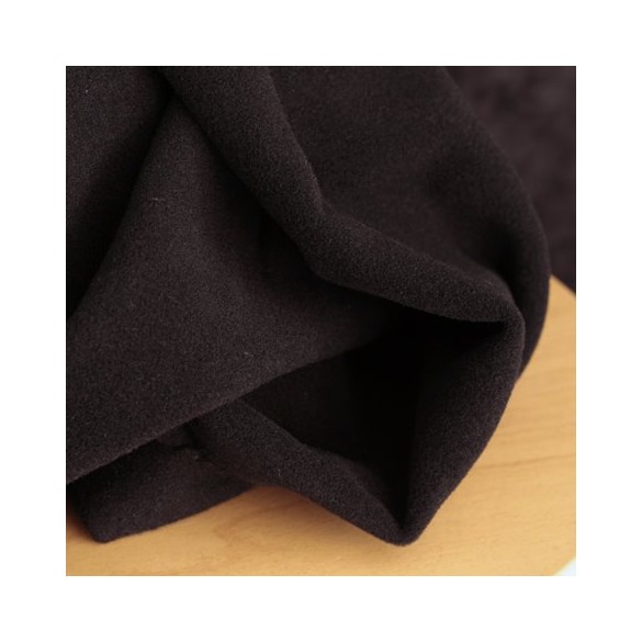 tissu en laine pour manteaux - noir