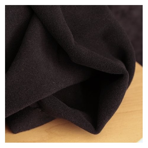tissu en laine pour manteaux - noir