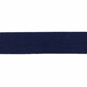 ruban sergé - marine - 25 mm