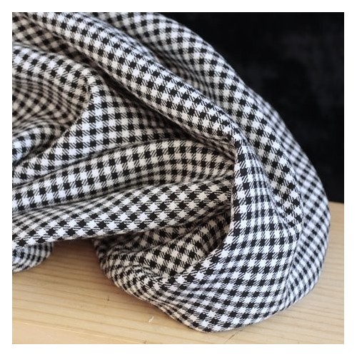 Lainage vichy noir et blanc Lainage vichy noir et blanc